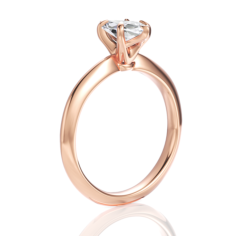 18kt rose gold/marquise/front