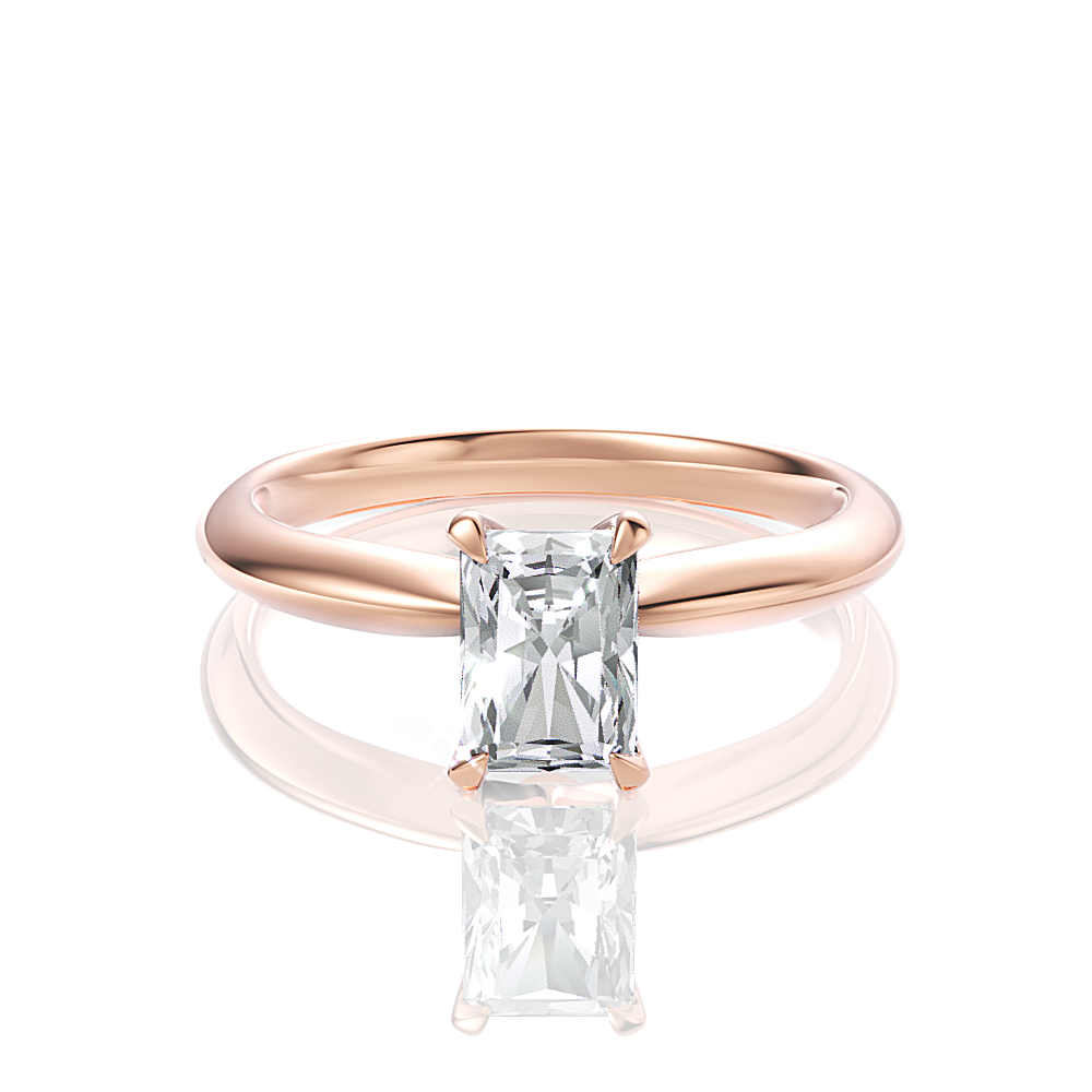 18kt rose gold/radiant/top