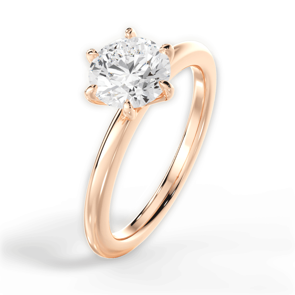 18kt rose gold/round/perspective