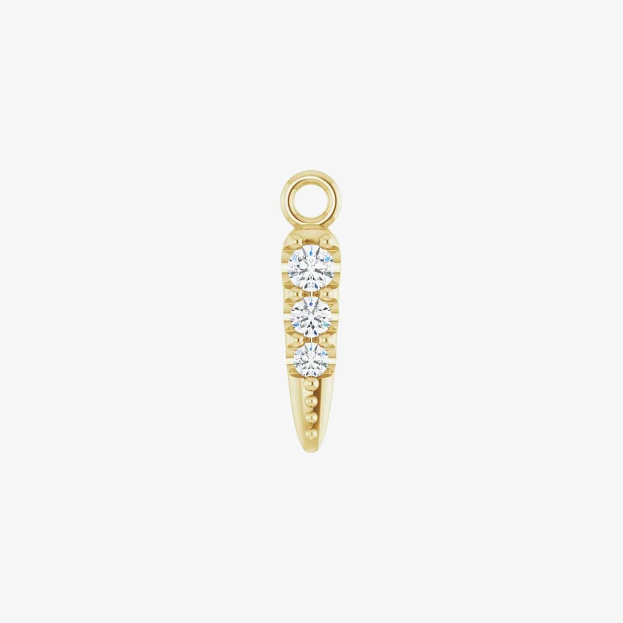 14kt yellow gold/top