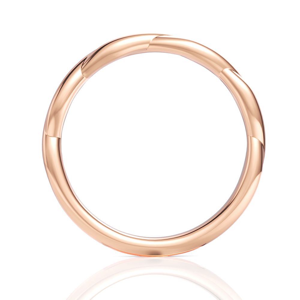 18kt rose gold/front