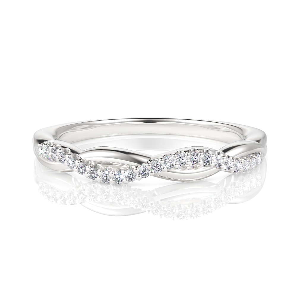 14kt white gold/18kt white gold/platinum/top