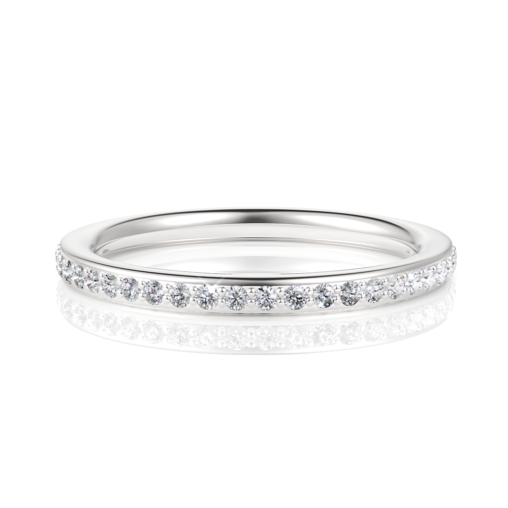 14kt white gold/18kt white gold/platinum/top