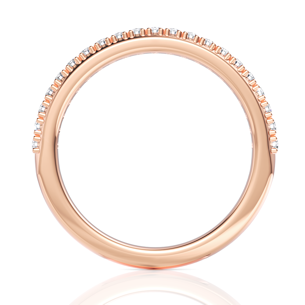 18kt rose gold/front