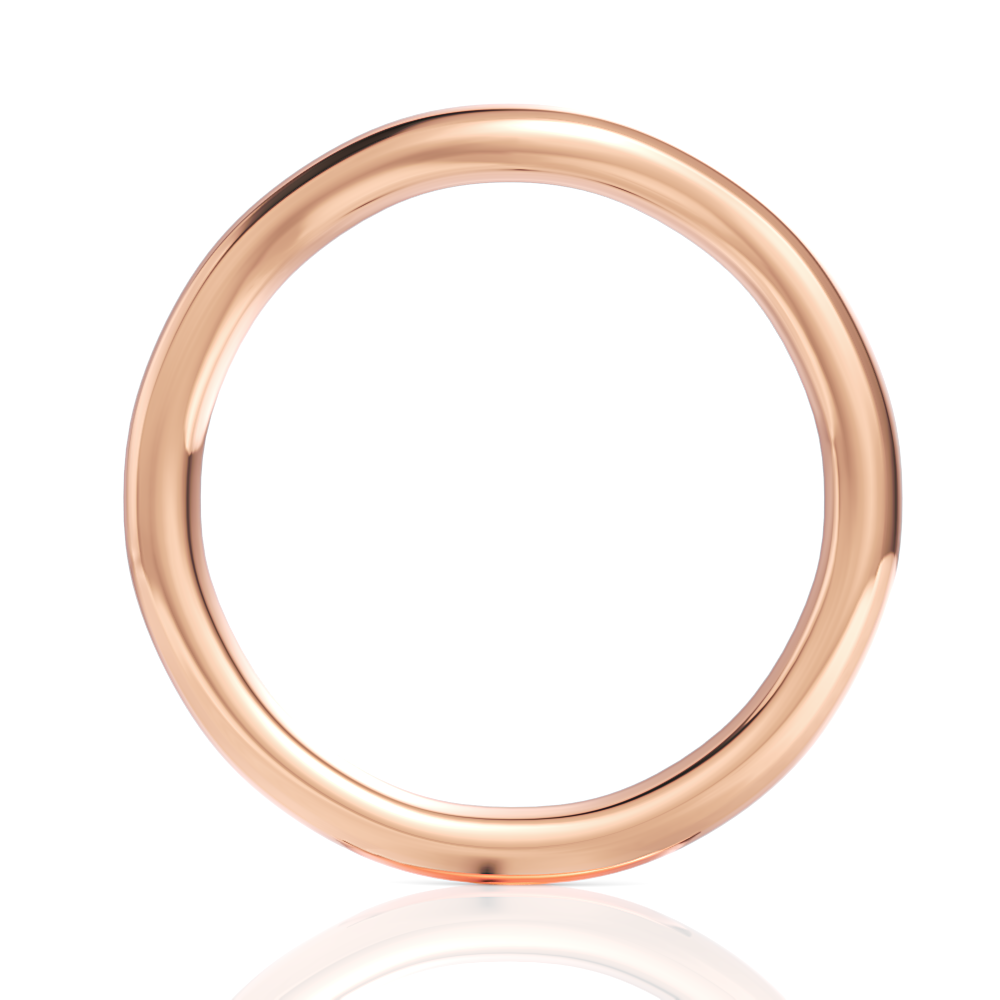 18kt rose gold/front