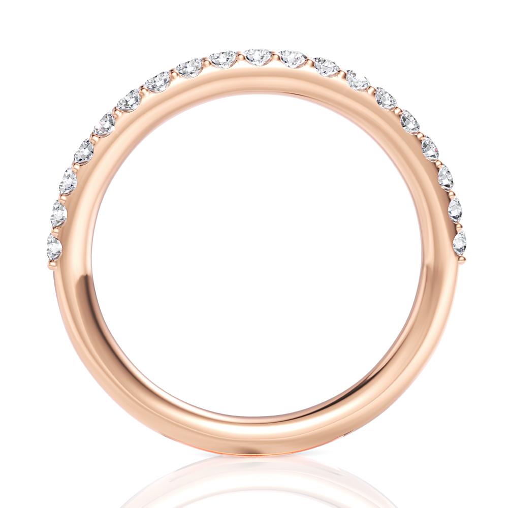 18kt rose gold/front