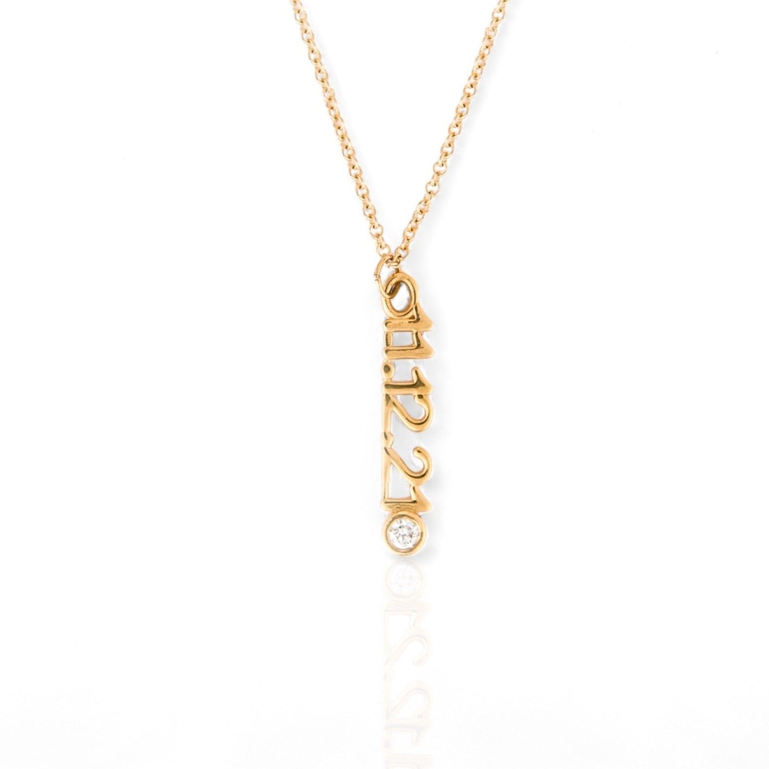 14kt yellow gold/14kt white gold/Necklace - 16-18" Adjustable/Necklace - 18-21" Adjustable/side