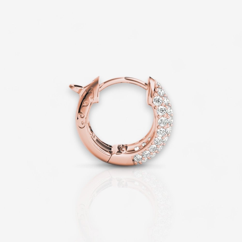 14kt rose gold/0.83/side