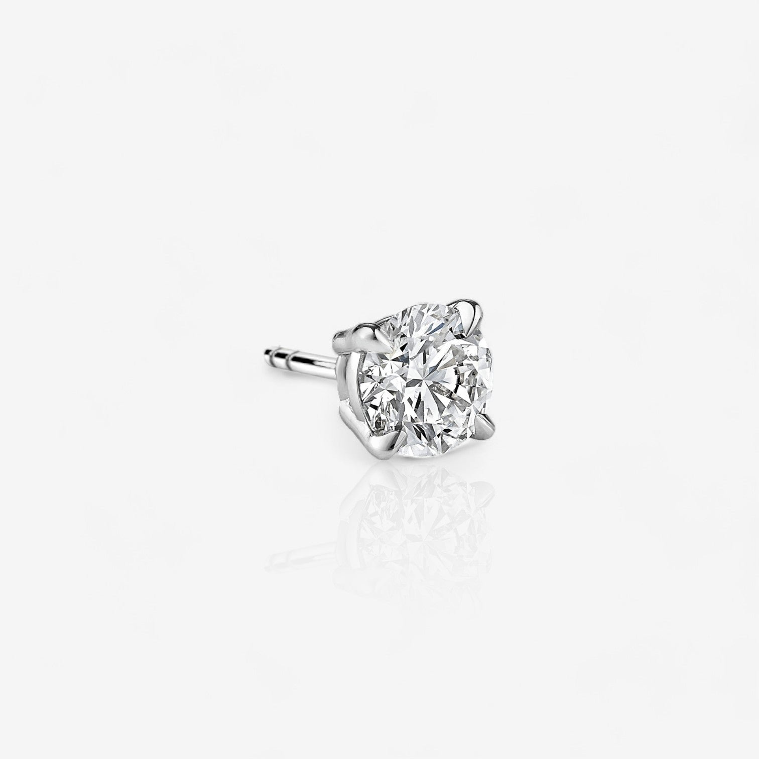 14kt white gold/18kt white gold/platinum/0.25/0.37/0.50/0.75/1.00/1.25/Push-back/screw-back/jumbo-back/top