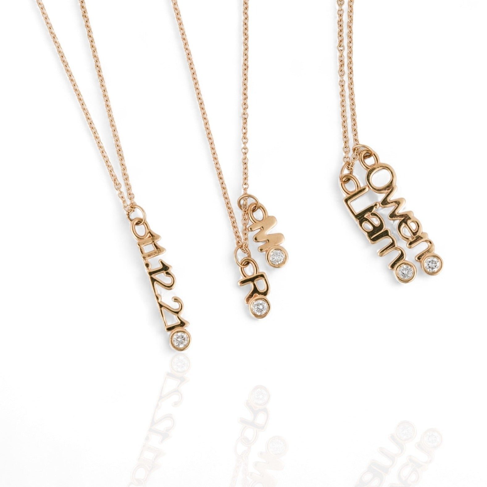 14kt yellow gold/14kt white gold/Necklace - 16-18" Adjustable/Necklace - 18-21" Adjustable/measurements