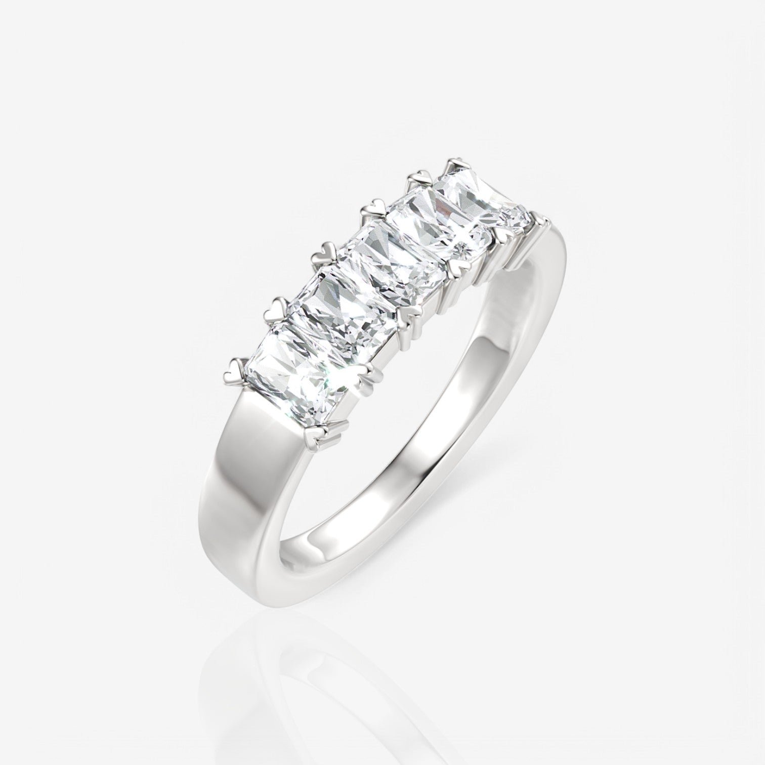 14kt white gold/18kt white gold/platinum/0.50/front