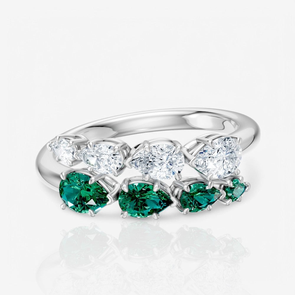 14kt white gold/18kt white gold/platinum/1.00/top
