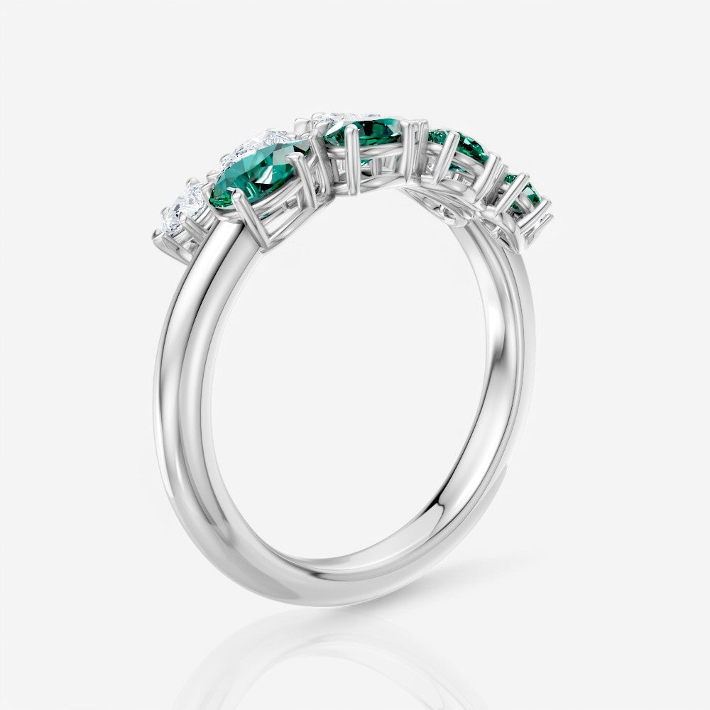 14kt white gold/18kt white gold/platinum/1.00/perspective