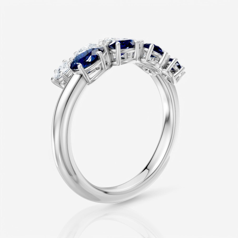 14kt white gold/18kt white gold/platinum/1.00/side