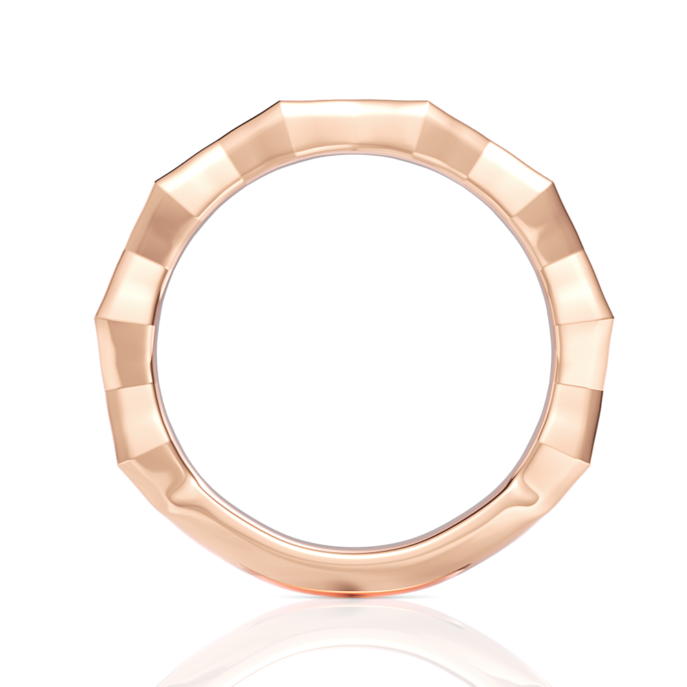 18kt rose gold/front