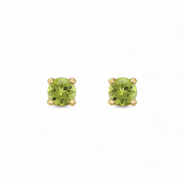 14kt yellow gold/August - Peridot/front