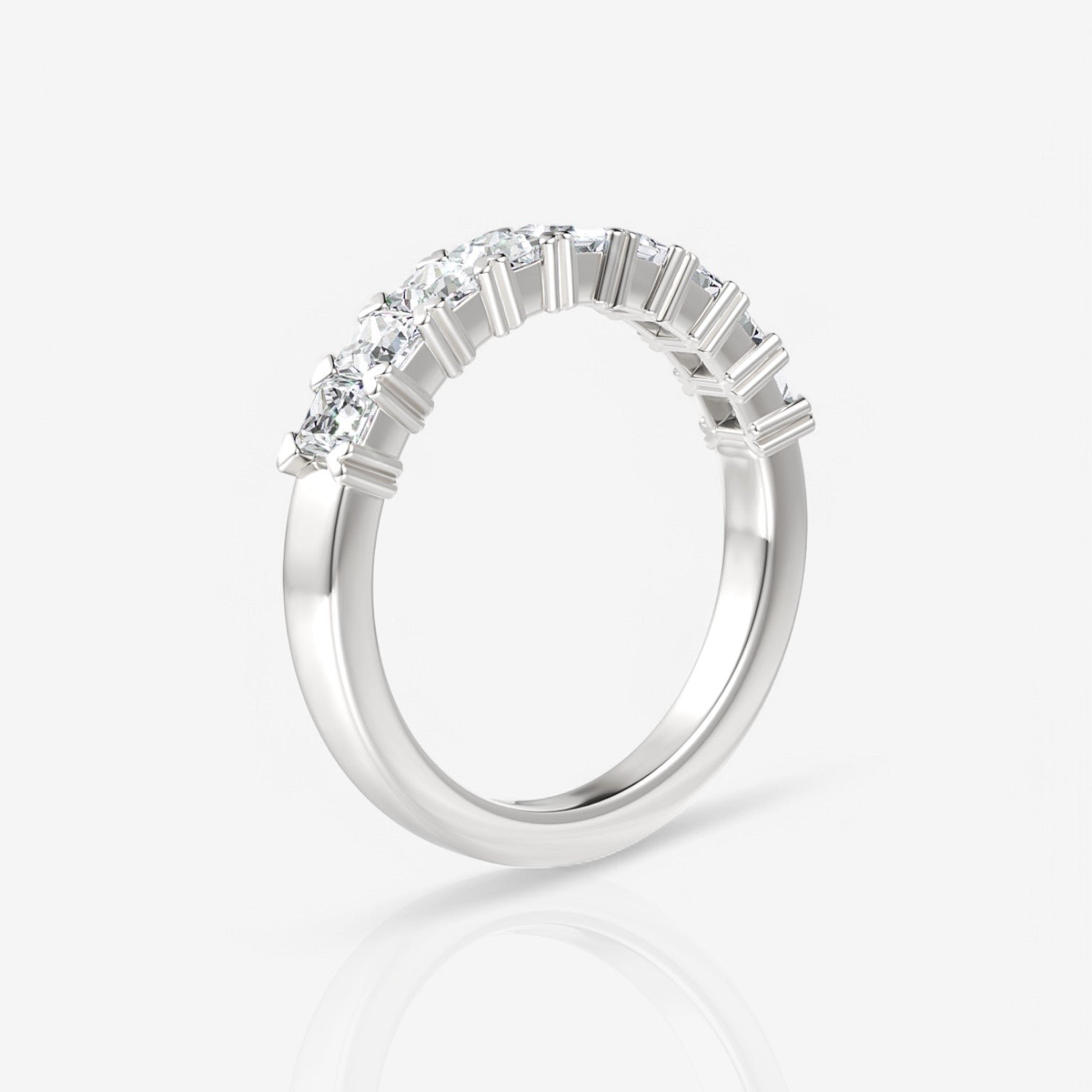 14kt white gold/18kt white gold/platinum/0.50/side