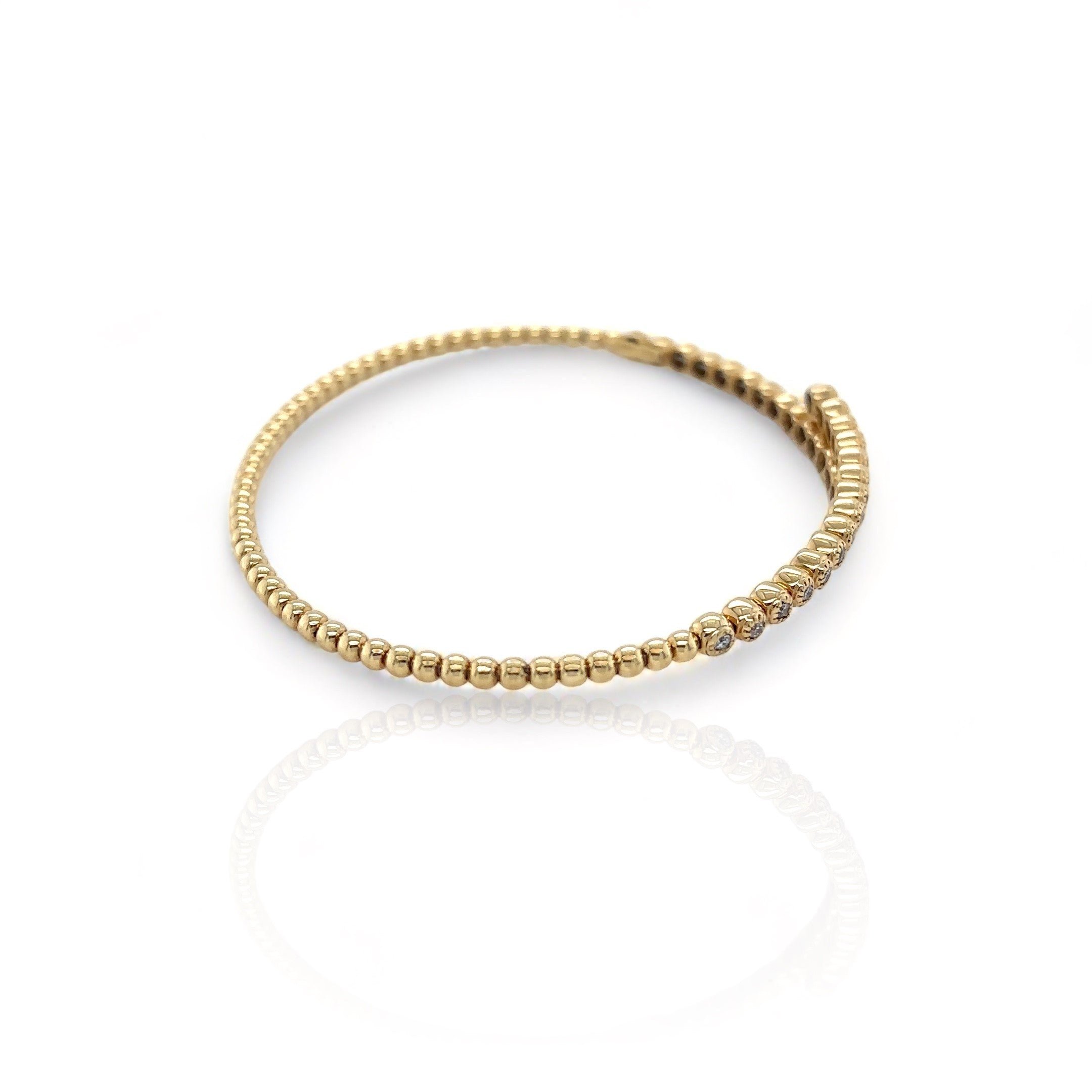 14kt yellow gold/side