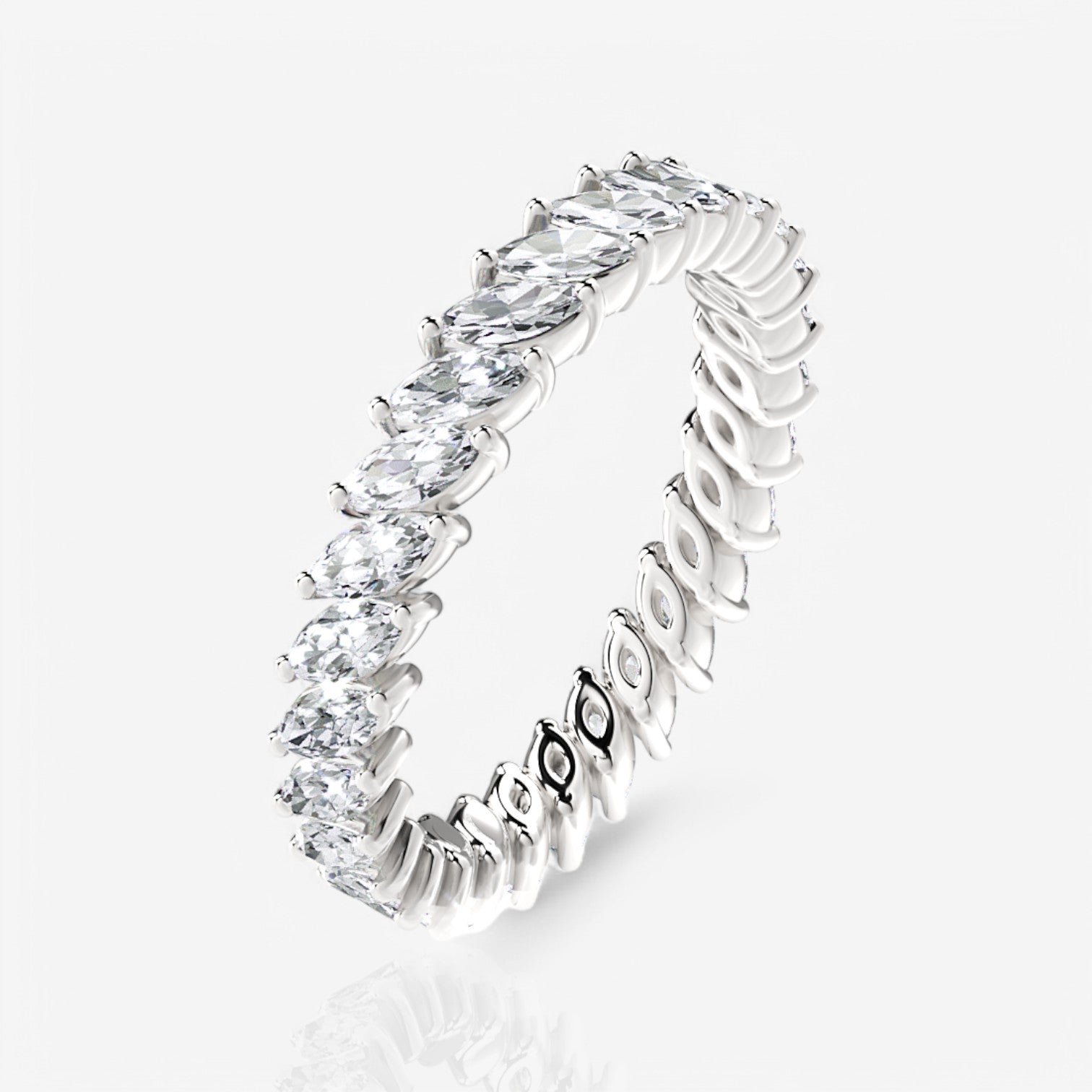 14kt white gold/18kt white gold/platinum/1.00/3/3.5/4/4.5/5/5.5/6/6.5/7/7.5/8/8.5/9/front