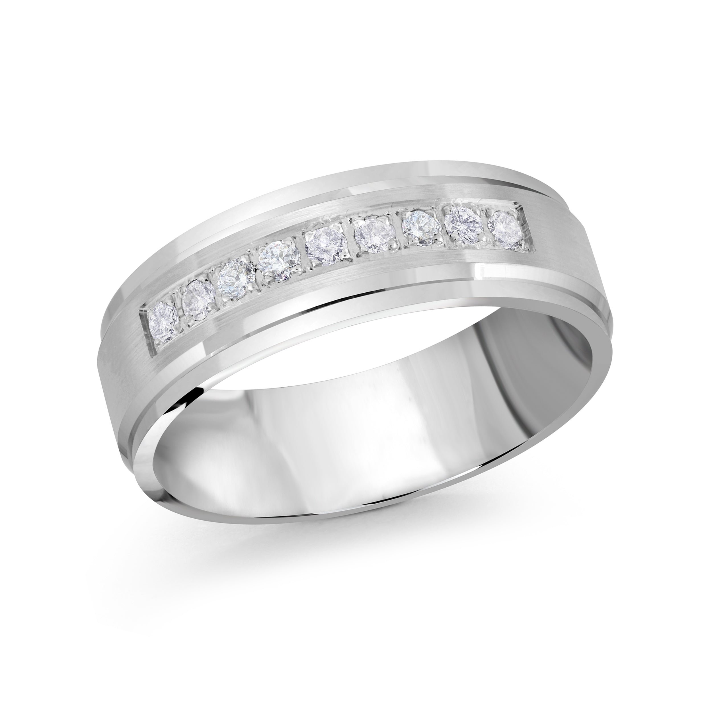 14kt white gold/18kt white gold/platinum