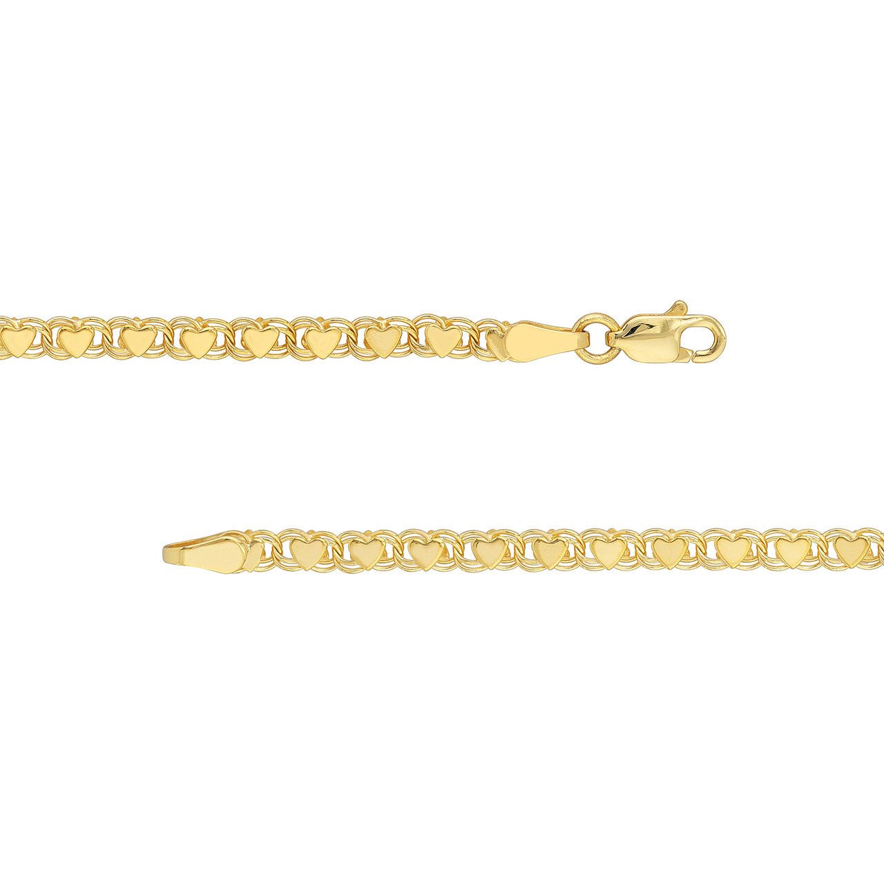 14kt yellow gold/side