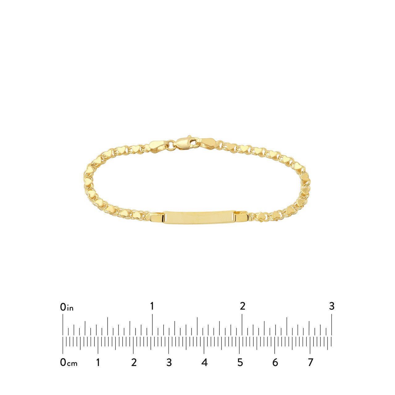 14kt yellow gold/measurements