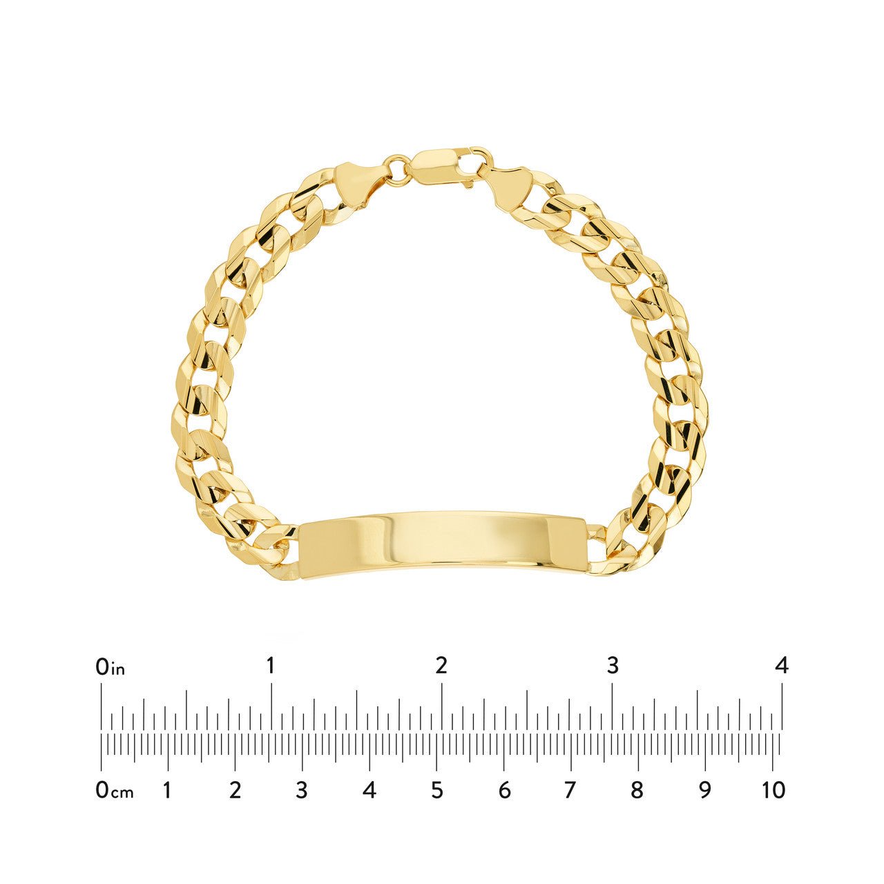 14kt yellow gold/measurements