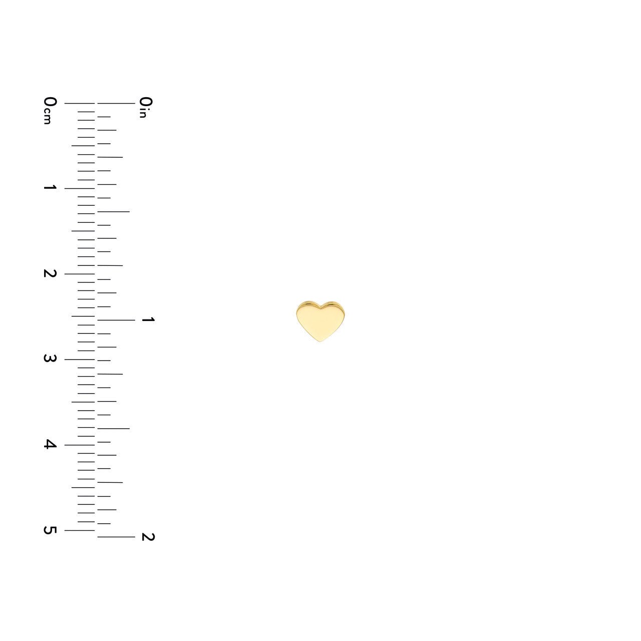 14kt yellow gold/measurement