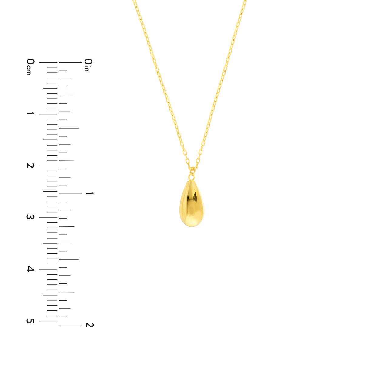 14kt yellow gold/measurements
