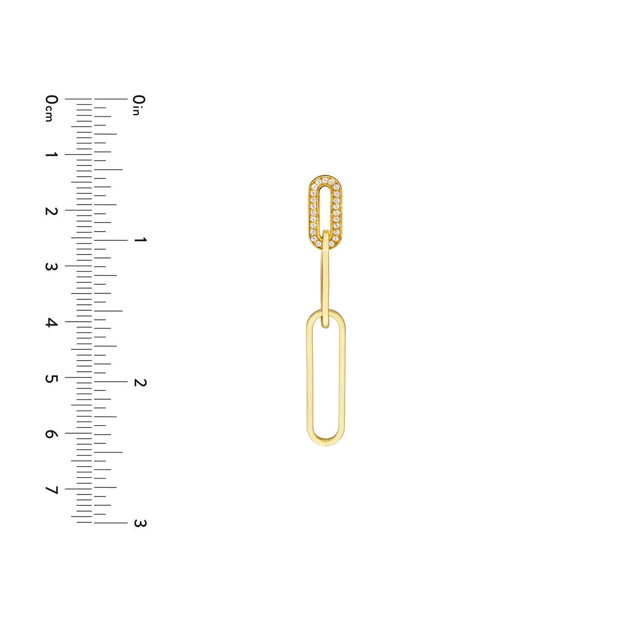 14kt yellow gold/measurement