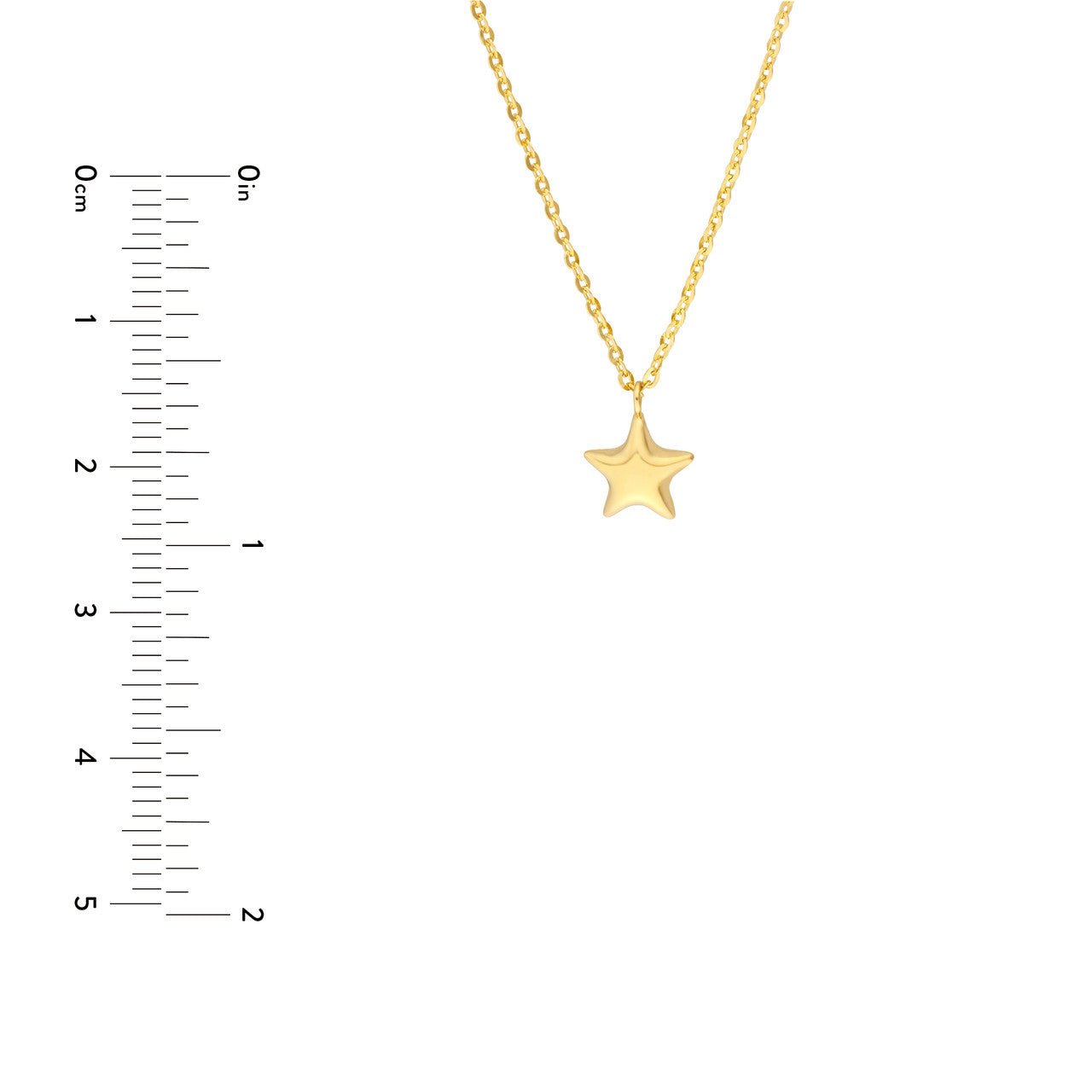 14kt yellow gold/measurements