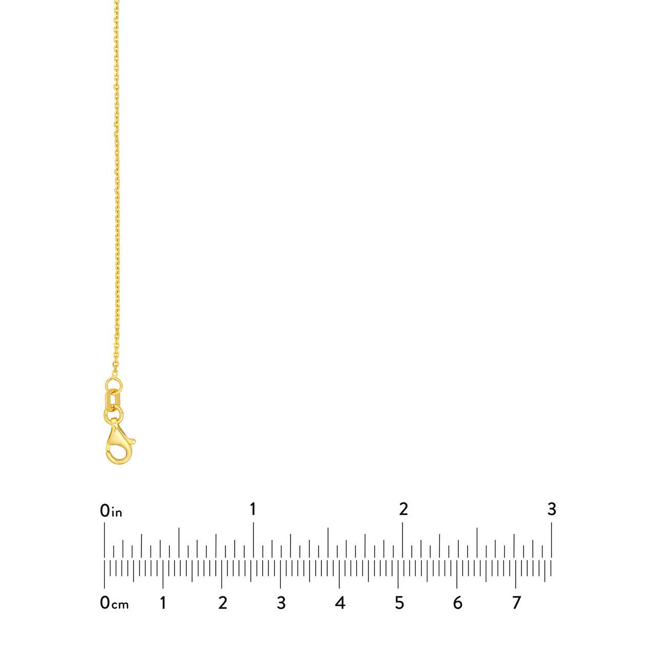 14kt yellow gold/measurements