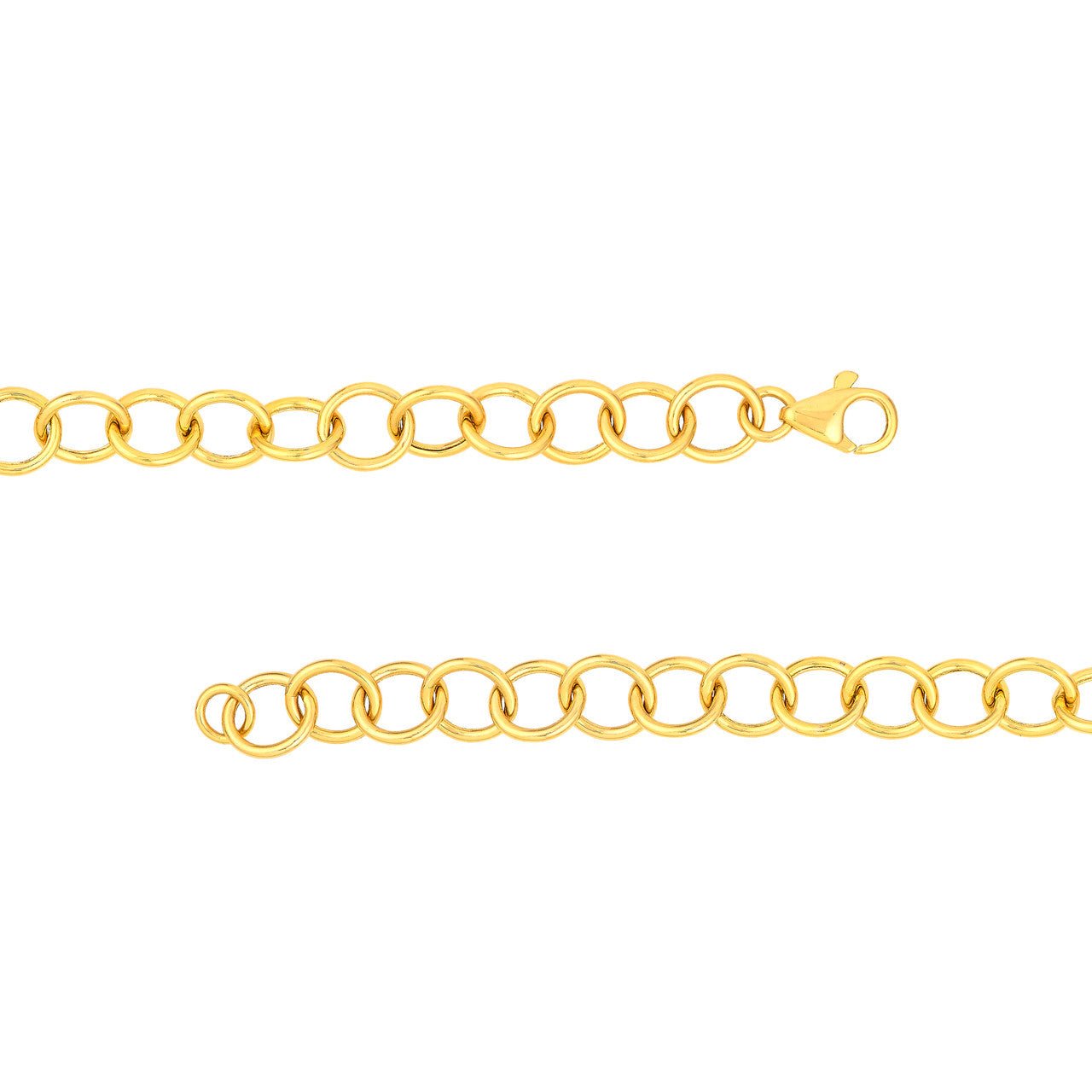 14kt yellow gold/side