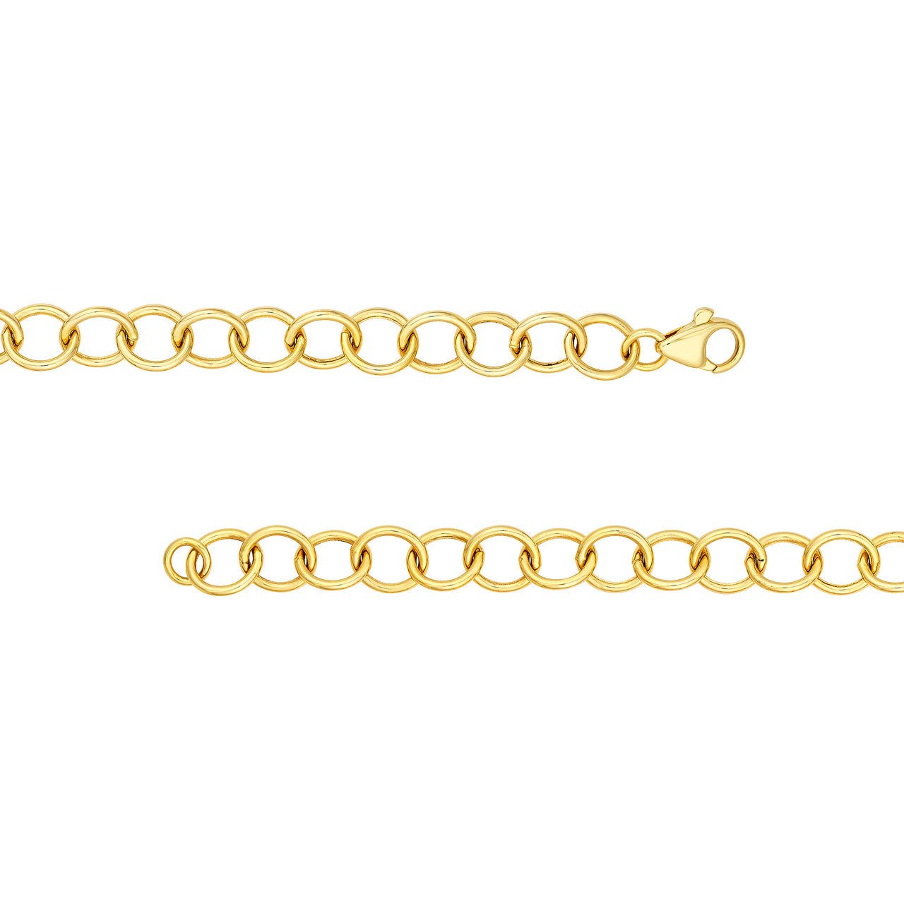 14kt yellow gold/side