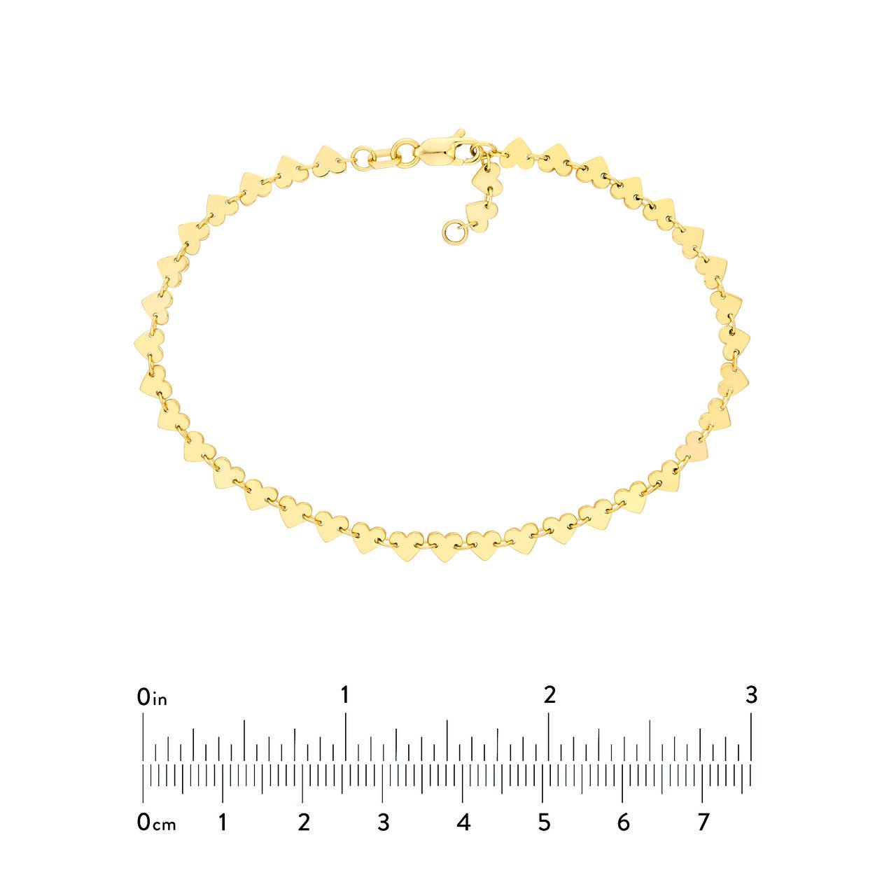 14kt yellow gold/measurments