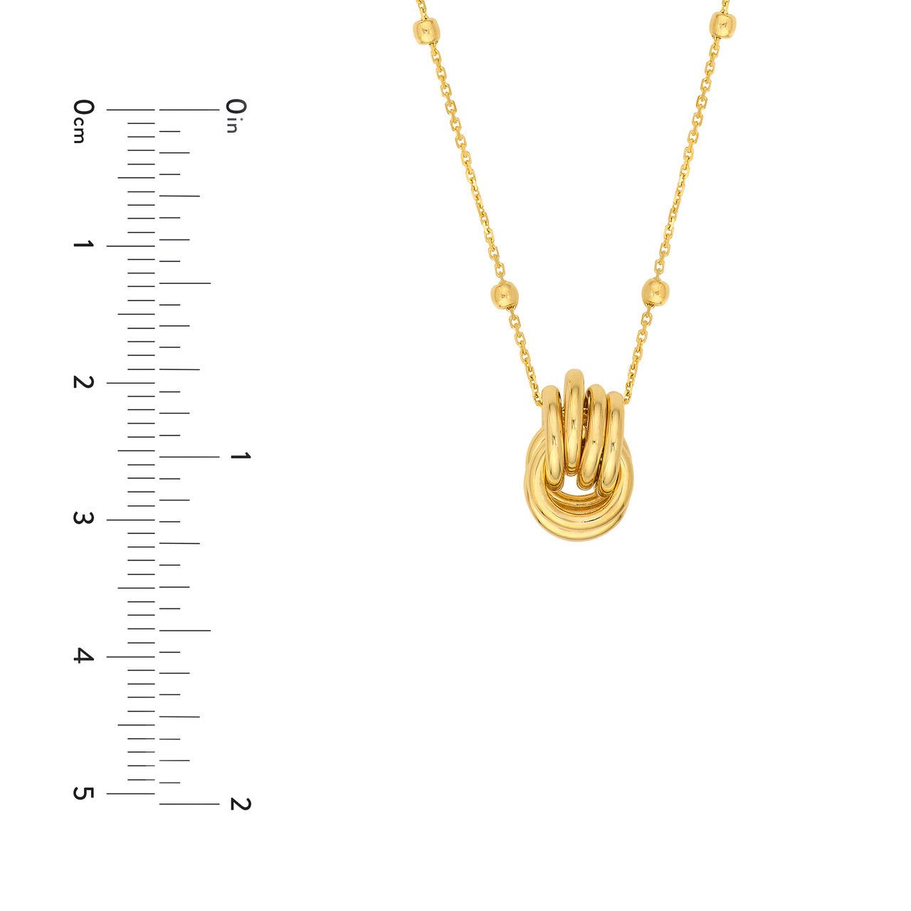 14kt yellow gold/measurements