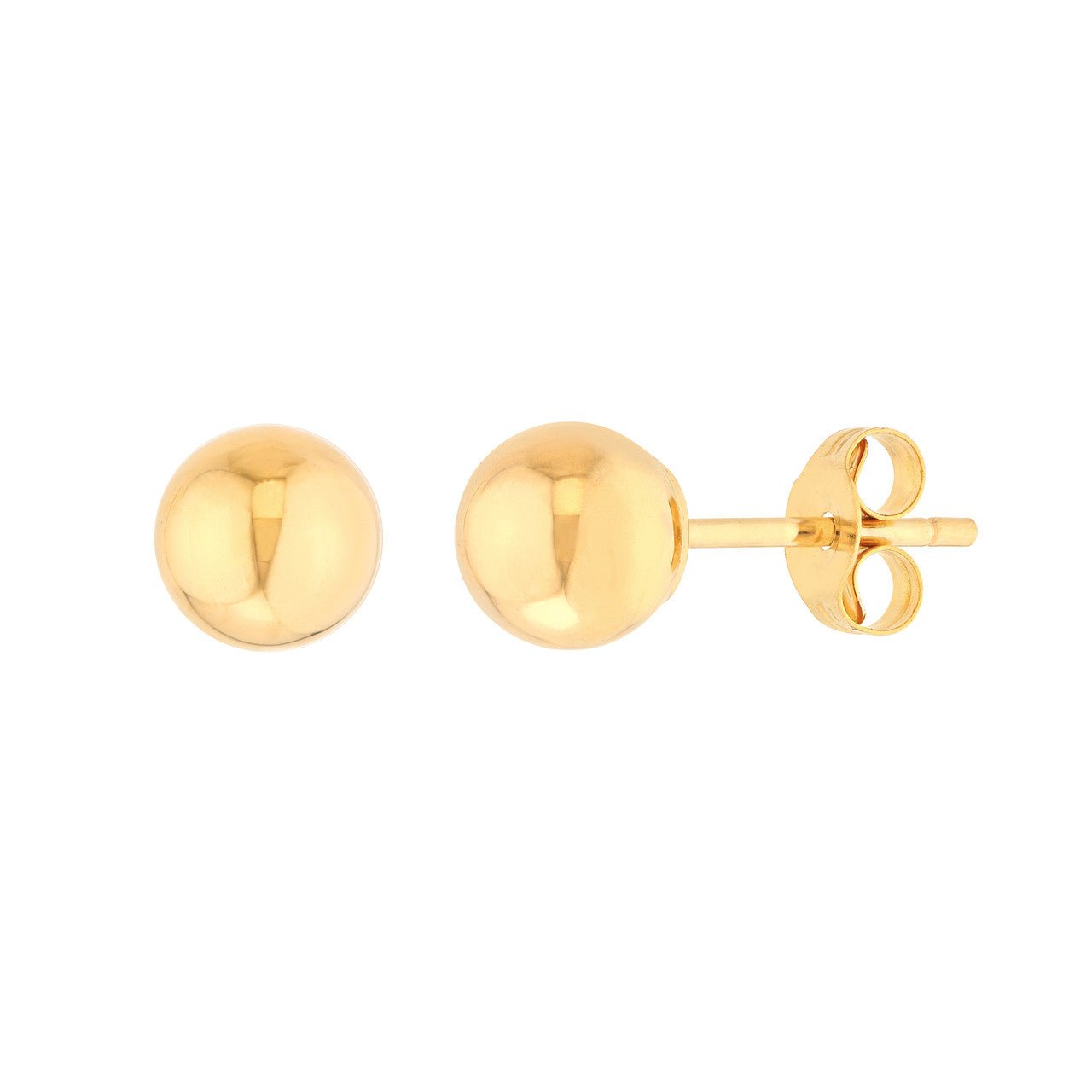 14kt yellow gold/5mm/top