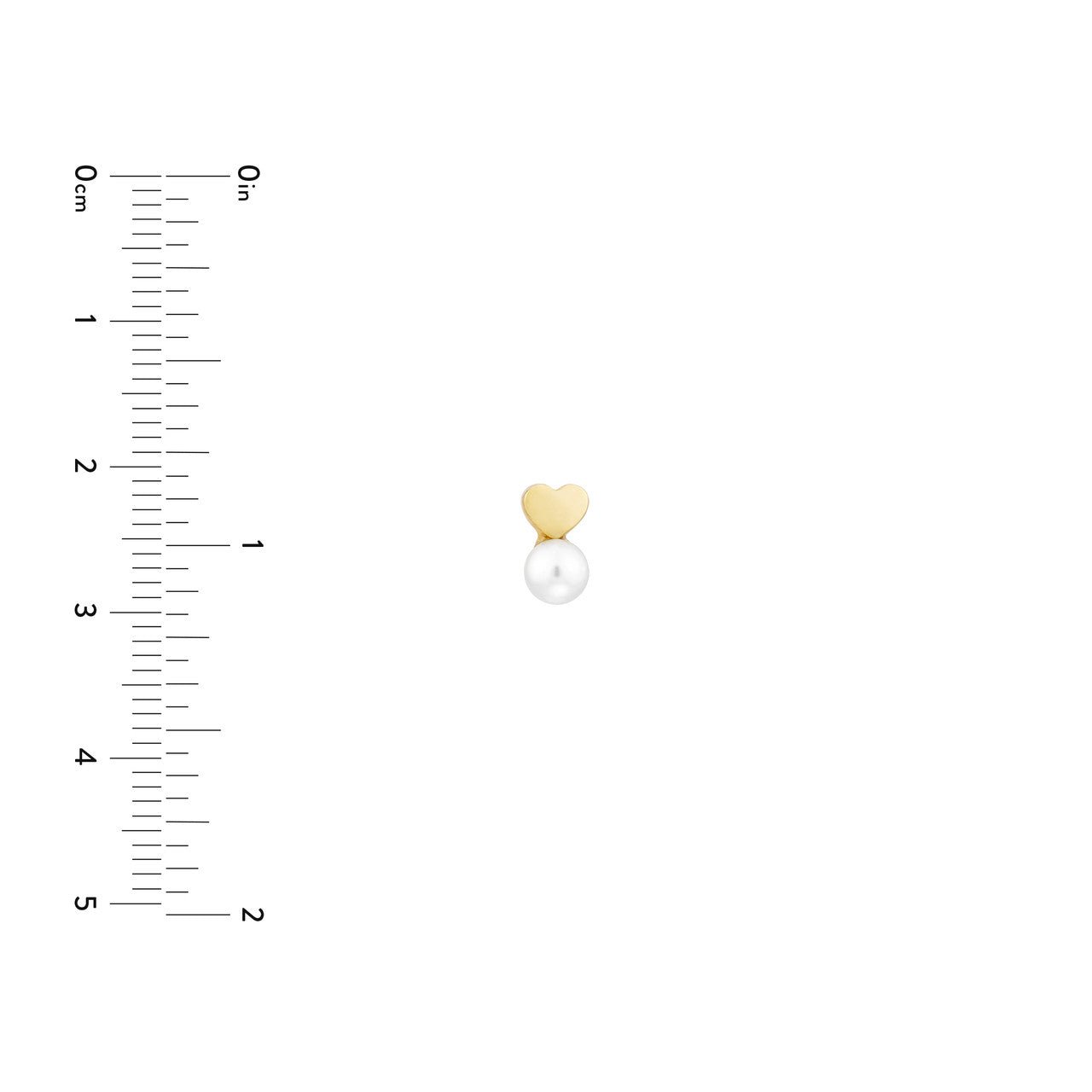 14kt yellow gold/measurements