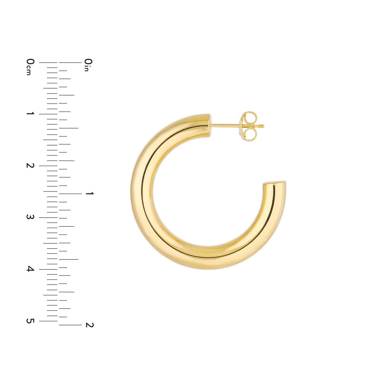 14kt yellow gold/measurements