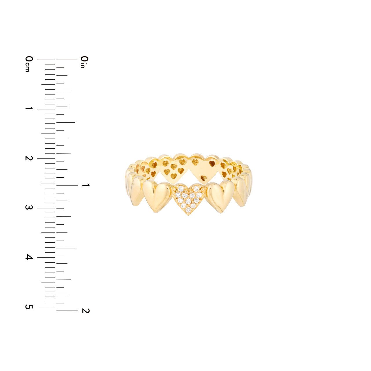 14kt yellow gold/measurements