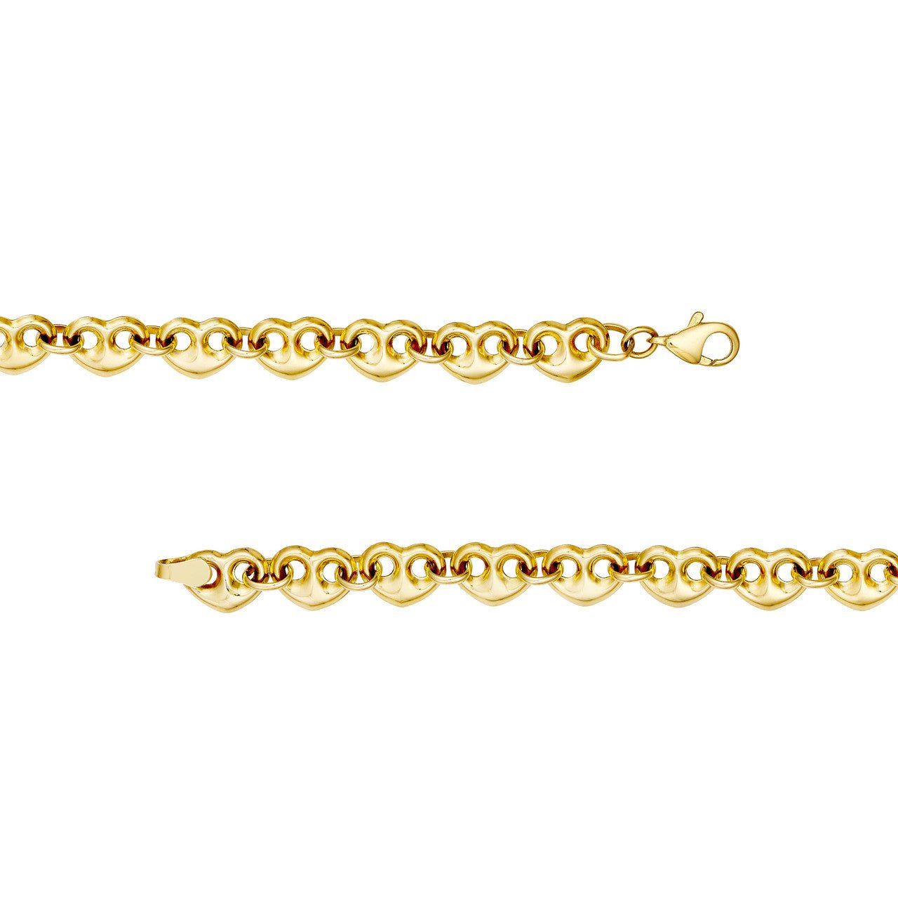 14kt yellow gold/side