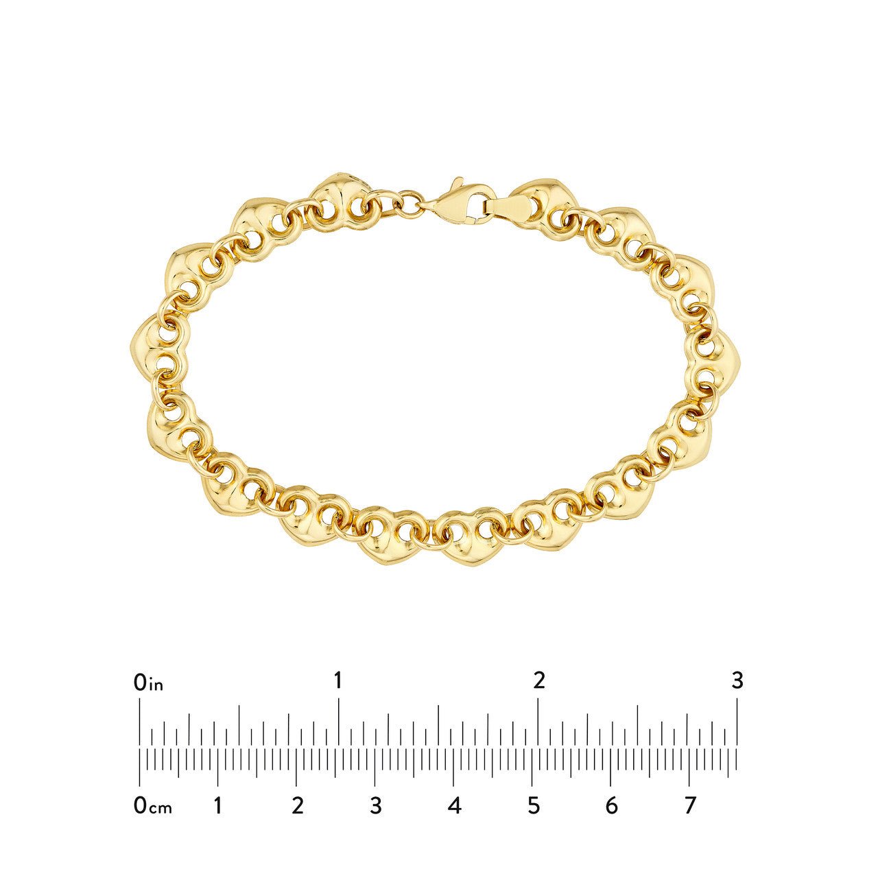 14kt yellow gold/measurements