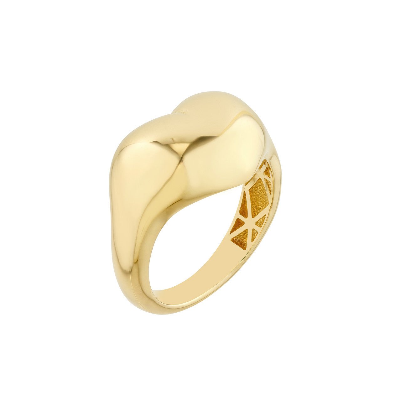 14kt yellow gold/side