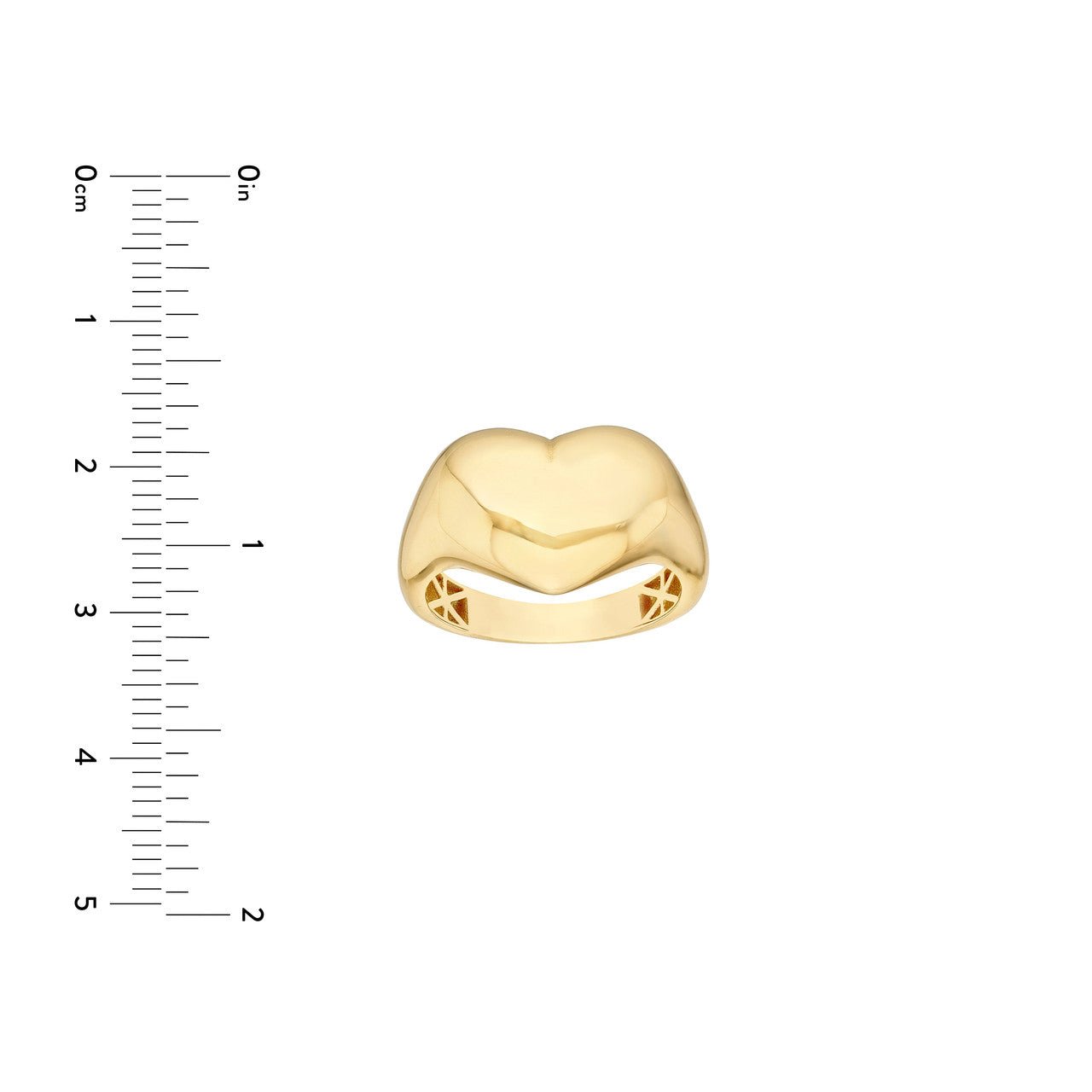 14kt yellow gold/measurements