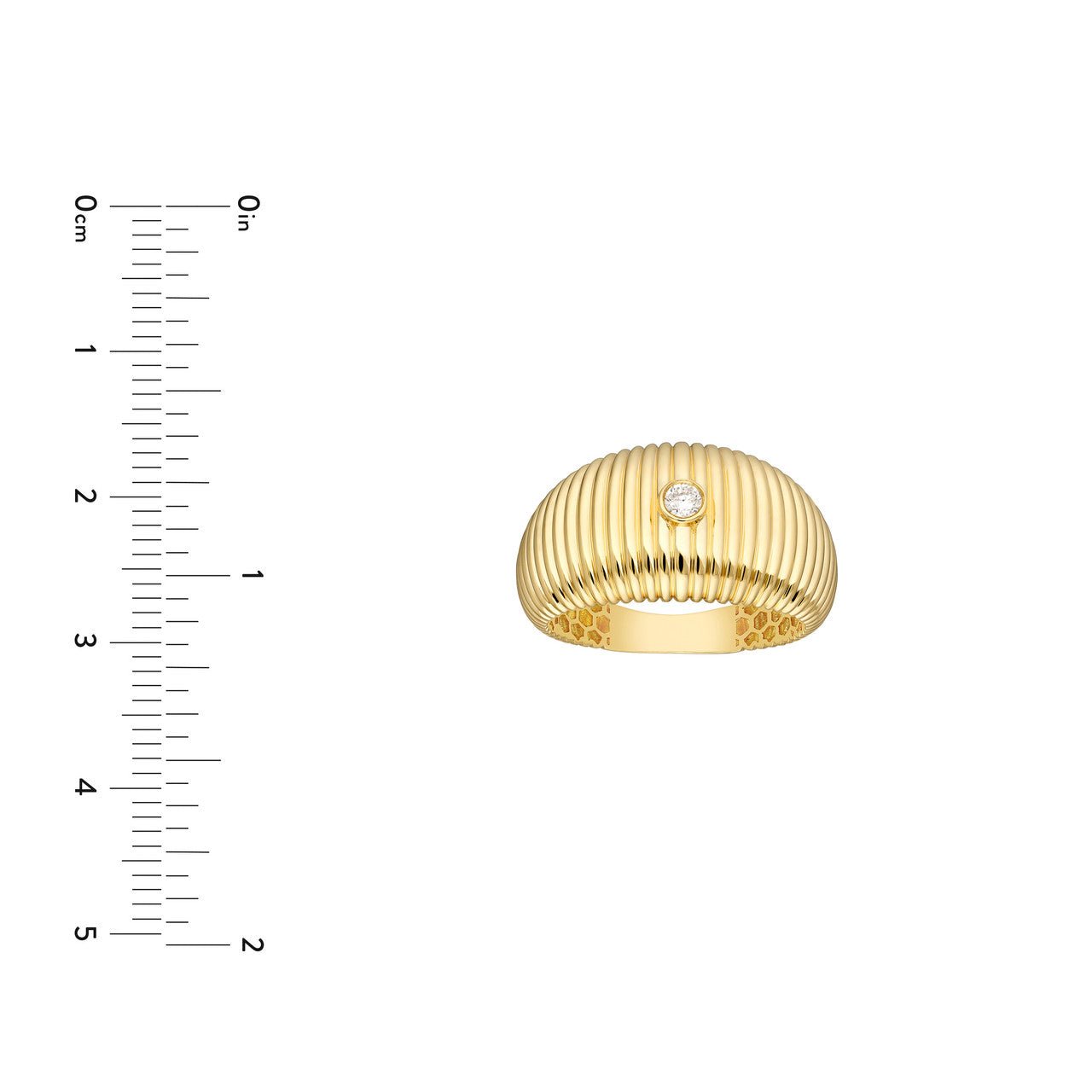 14kt yellow gold/measurements