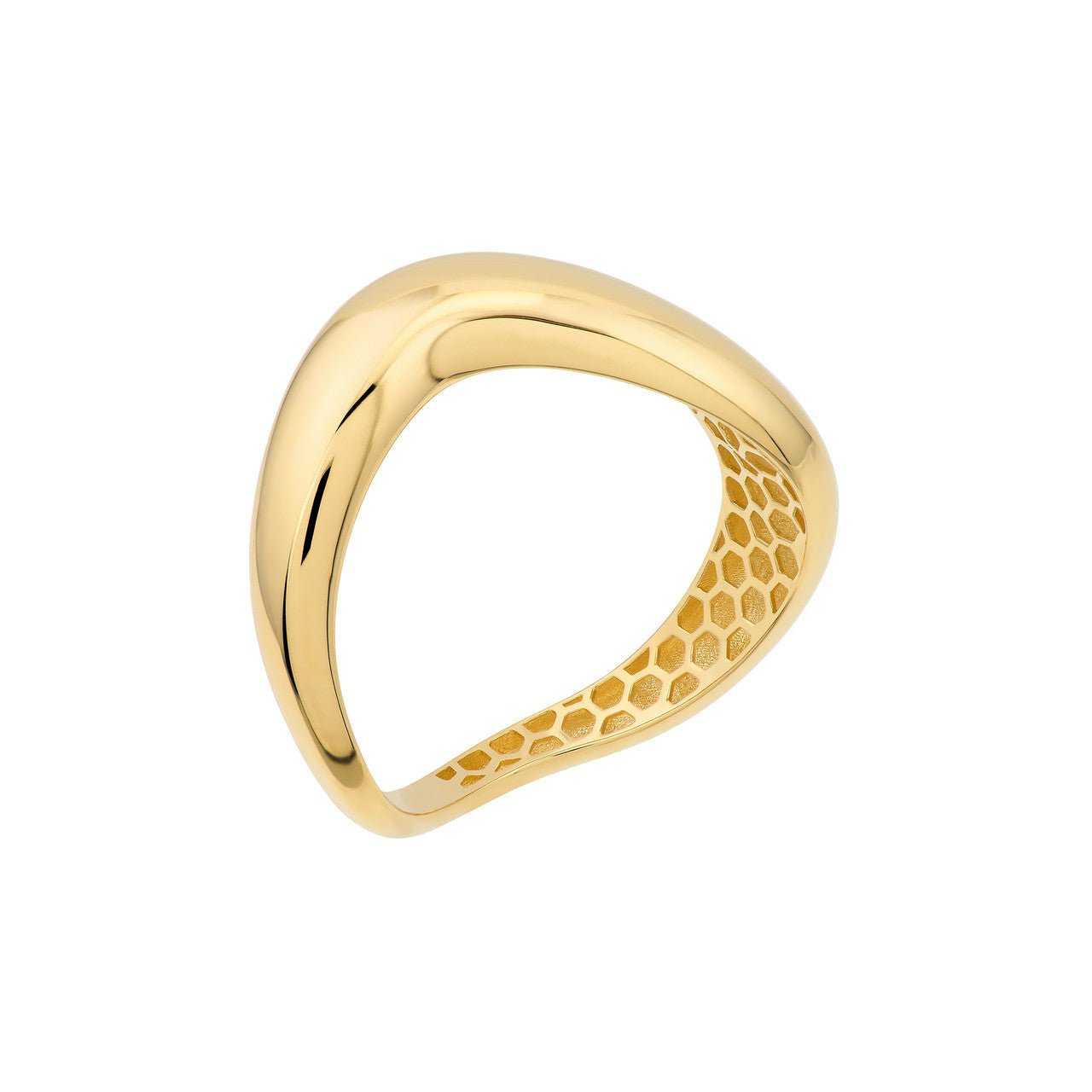 14kt yellow gold/front