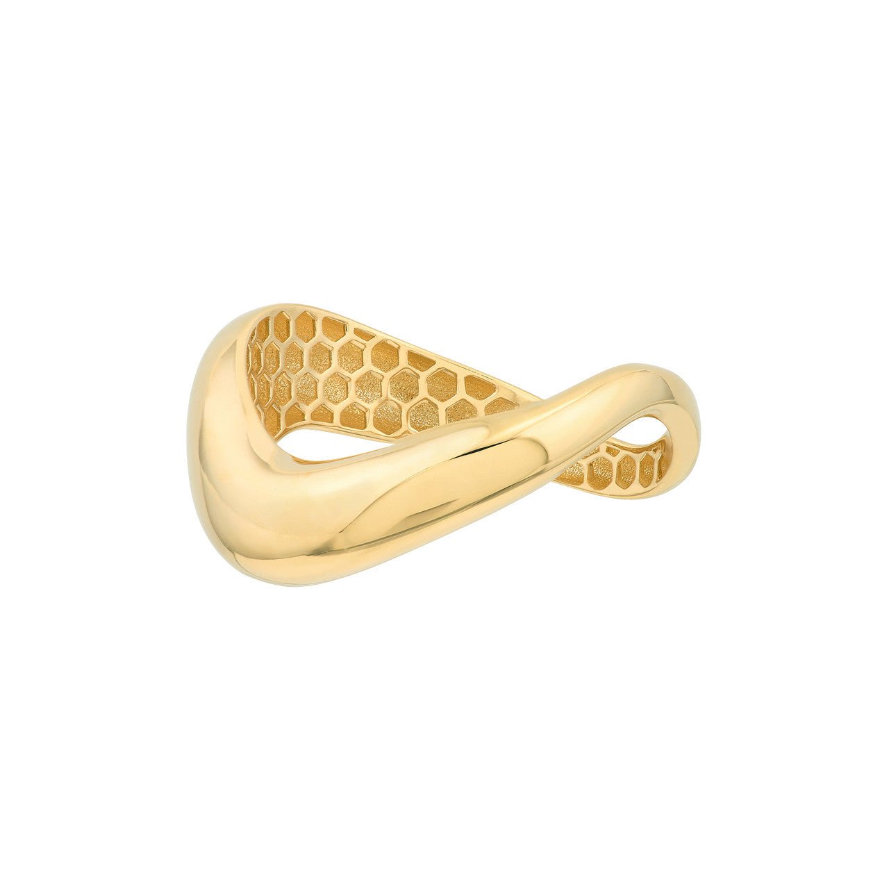 14kt yellow gold/side