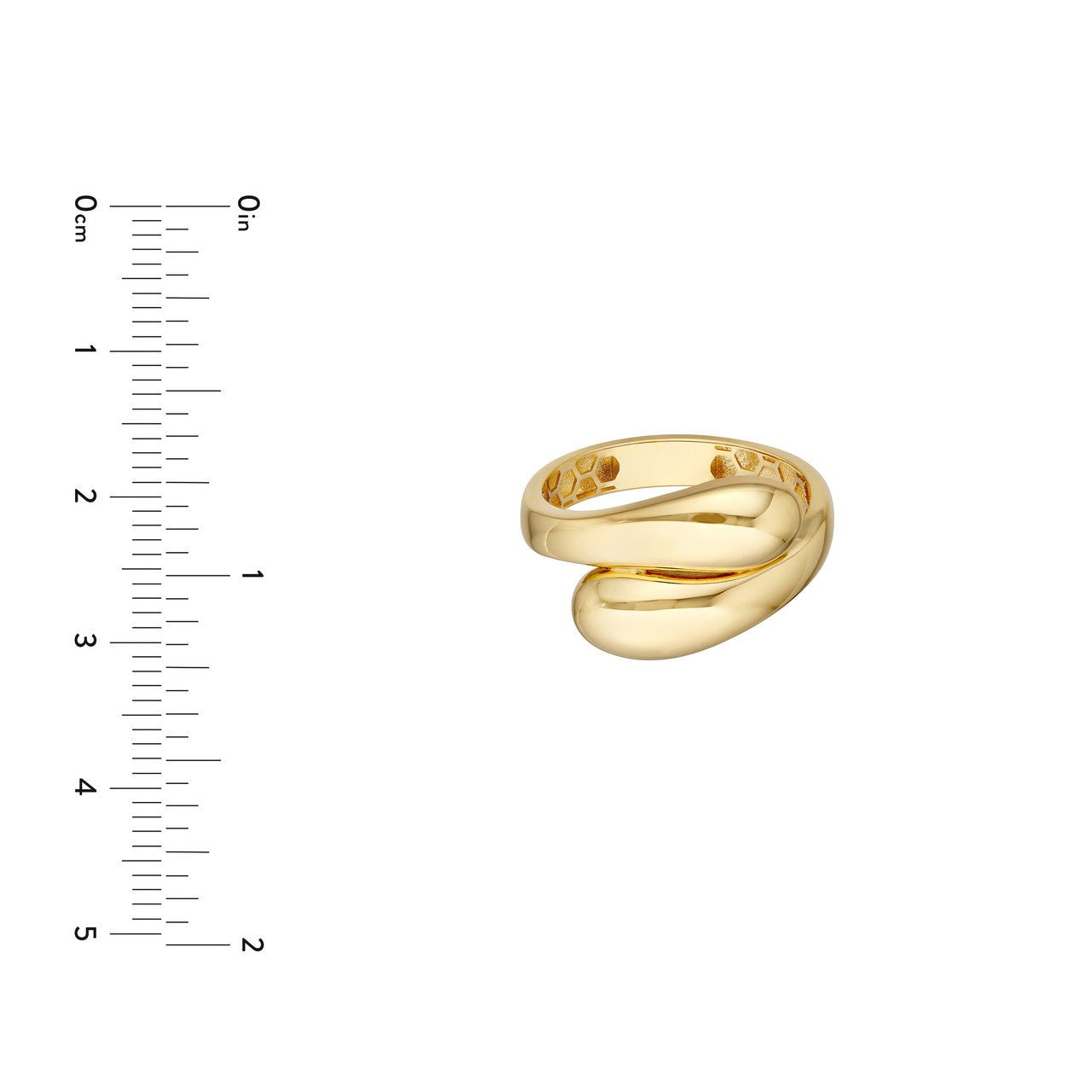 14kt yellow gold/measurements