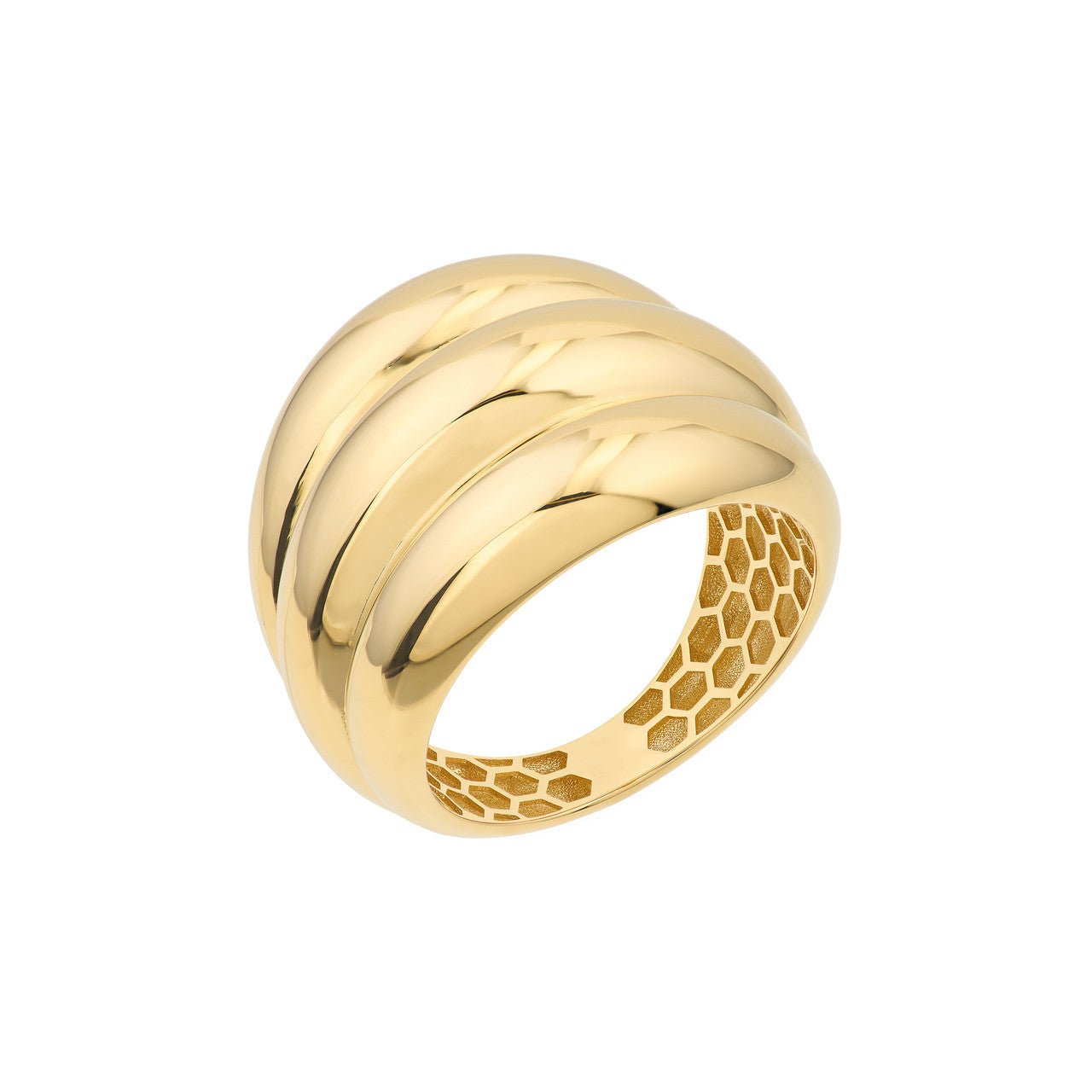 14kt yellow gold/front