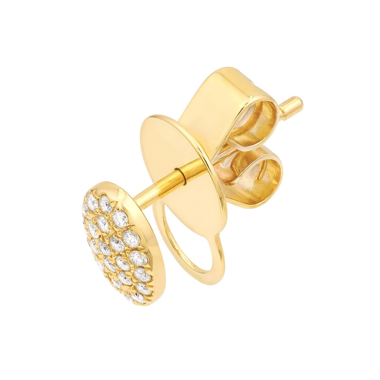 14kt yellow gold/side